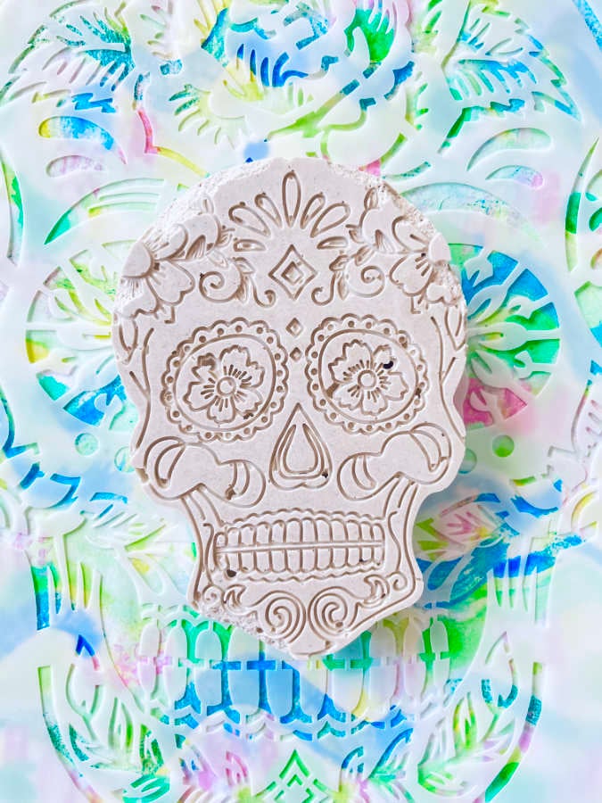 Clay Skull Air dry clay  Halloween Playcarnival