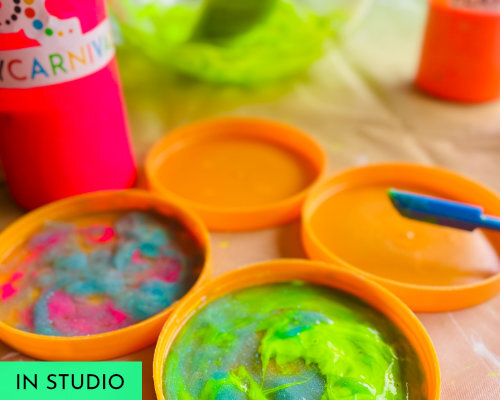 Clay Mexican skull painting Sun-catcher