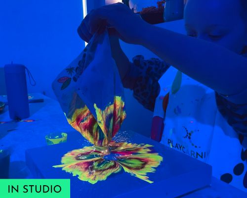 Flower dip art workshops for kids in Sydney