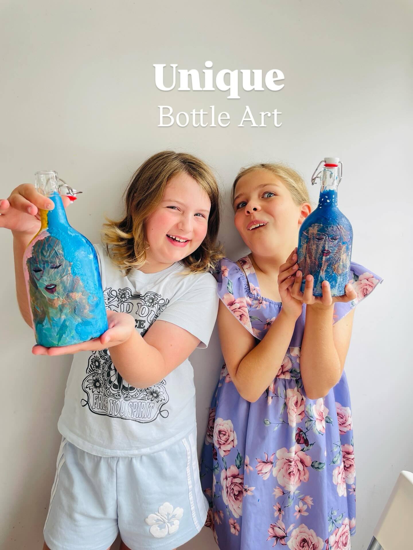 Craft workshop for kids bottle art
