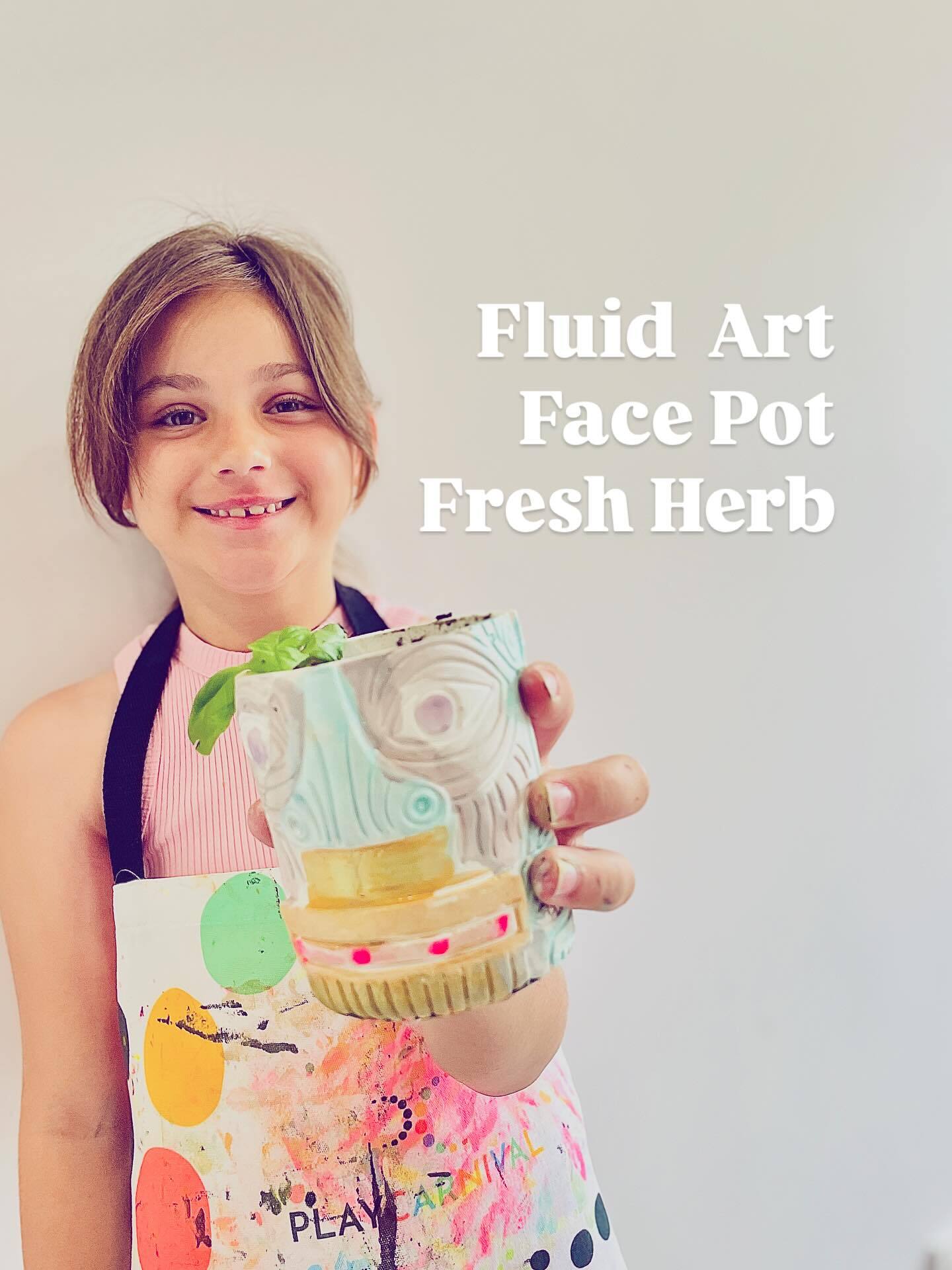 Herb pot craft workshop for kids