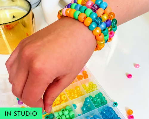 Jewellery class for kids in studio