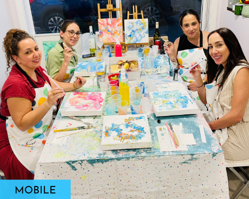 Private mobile art workshops adults