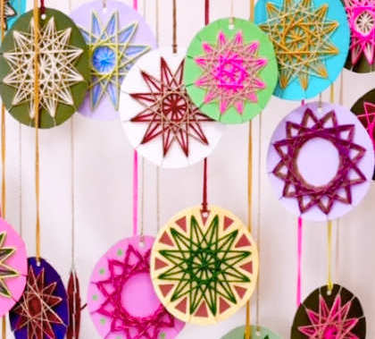 Chritmas yarn baubles-1 Chritmas yarn baubles-1